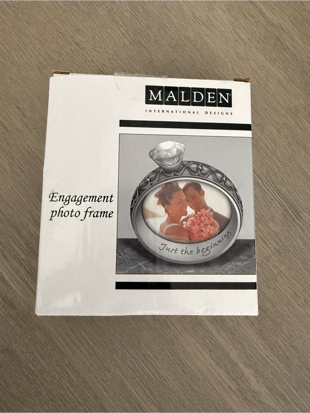 Malden Engagement Photo Frame in Silver